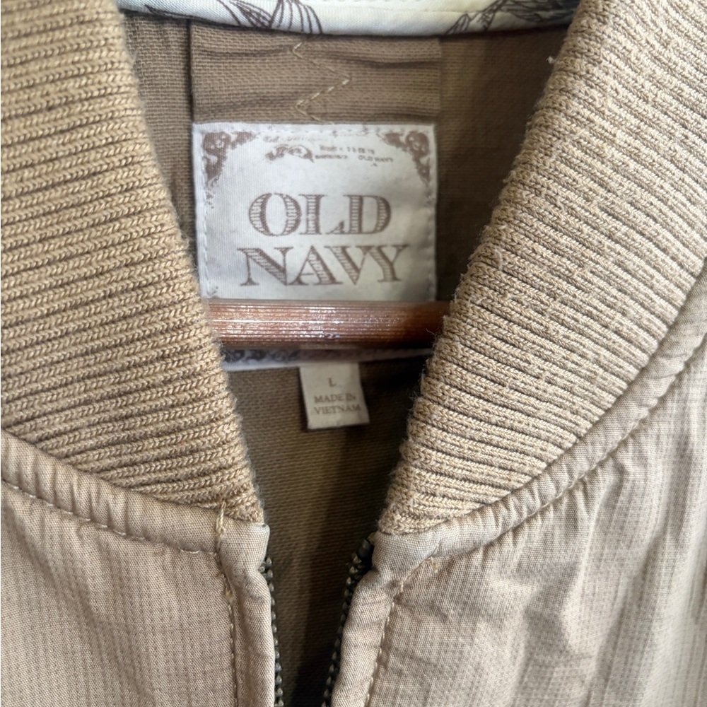 Like new vintage 2006 Old Navy  Bomber Jacket size M/L. Carhartt brown. So cool - Picture 6 of 14